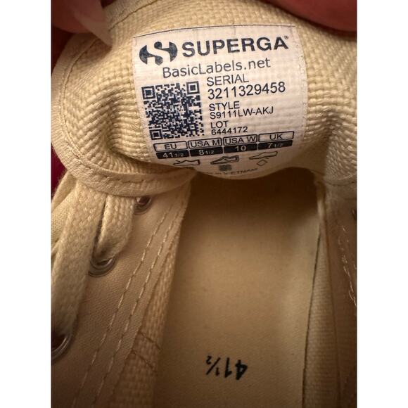 SUPERGA 2750 PLATFORM SNEAKERS CAMEL size 41.5 / US 10 - Picture 10 of 10